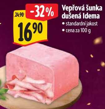 Vepřová šunka dušená Idema, cena za 100 g