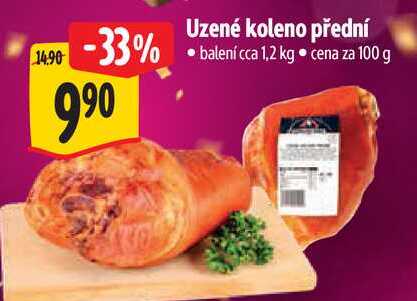 Uzené koleno přední, cena za 100 g 