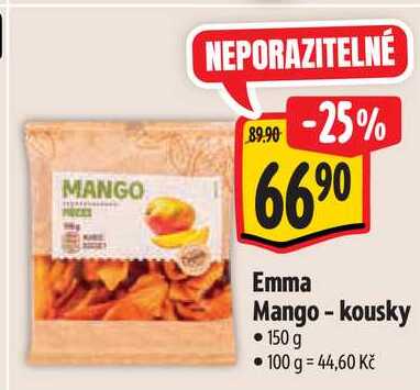 Emma Mango - kousky, 150 g