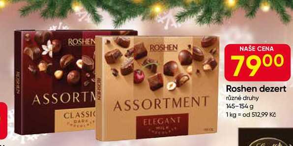 Roshen dezert různé druhy 145-154 g 