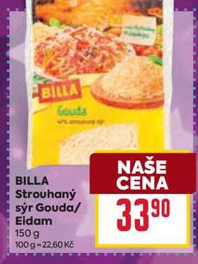 BILLA Strouhaný sýr Gouda/ Eidam 150 g