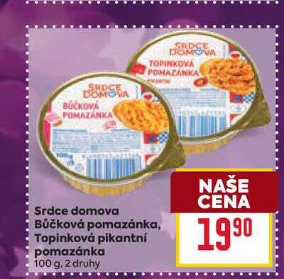 Srdce domova Bůčková pomazánka, Topinková pikantní pomazánka 100 g