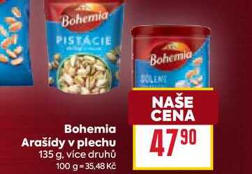 Bohemia Arašídy v plechu 135 g
