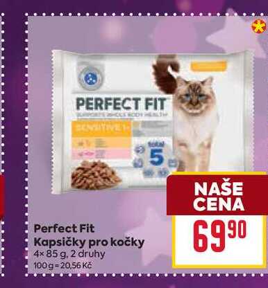 Perfect Fit Kapsičky pro kočky 4× 85 g
