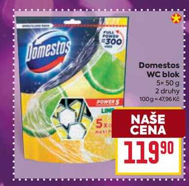 Domestos WC blok 5x 50 g