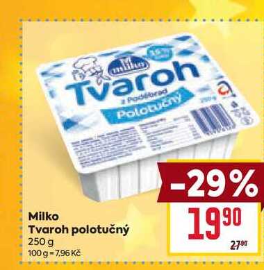 Milko Tvaroh polotučný 250 g 