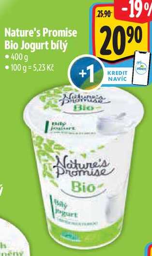 Nature's Promise Bio Jogurt bílý, 400 g 