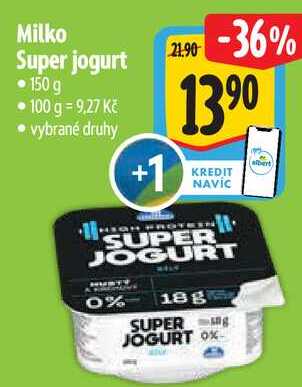 Milko Super jogurt, 150 g