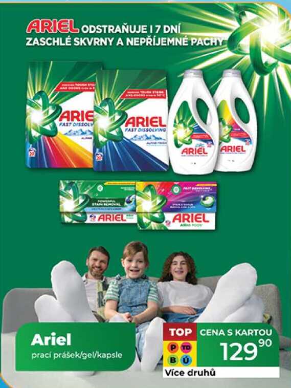 Ariel prací prášek/gel/kapsle 