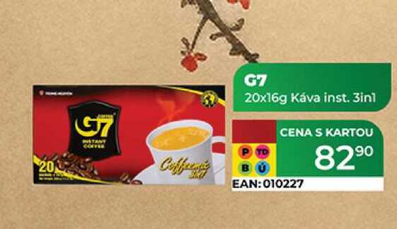 G7 Coffee G7 20x16g Káva inst. 3in1   v akci
