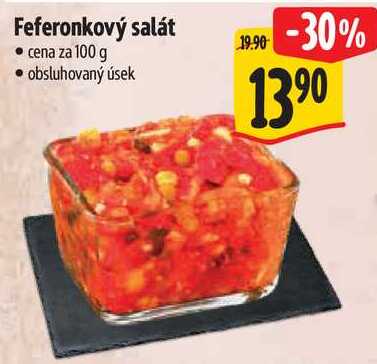 Feferonkový salát, cena za 100 g 