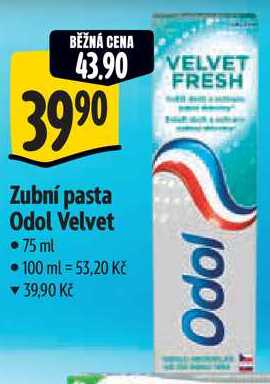 Zubní pasta Odol Velvet, 75 ml