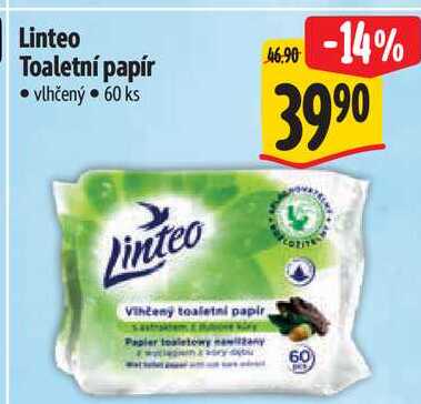 Linteo Toaletní papír, 60 ks