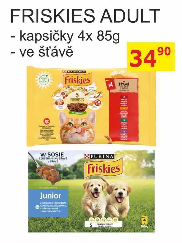 FRISKIES ADULT - kapsičky 4x 85g