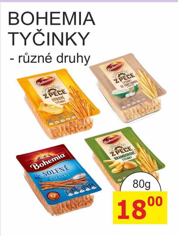 BOHEMIA TYČINKY 80g