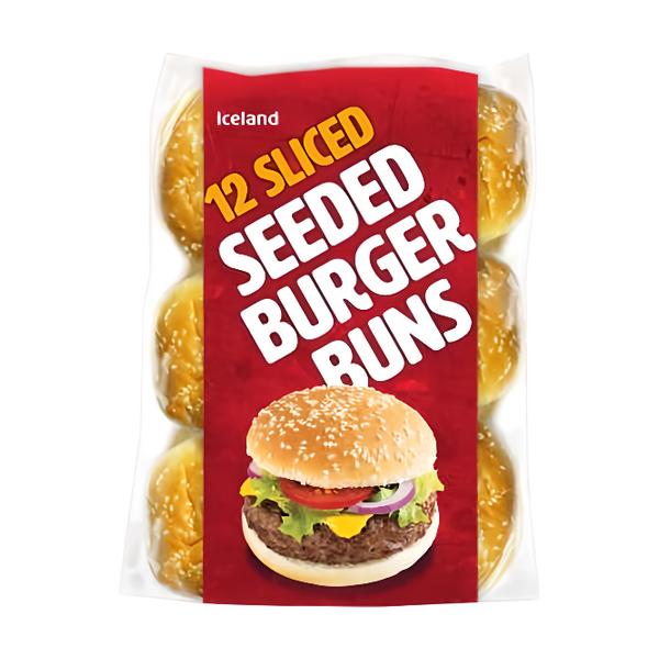 Iceland Hamburgerové bulky 12 ks, mražené