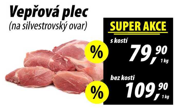 Vepřová plec (na silvestrovský ovar) bez kosti, 1 kg