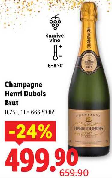 Champagne Henri Dubois Brut, 0,75 l
