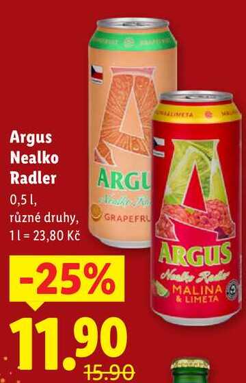 Argus Nealko Radler, 0,5 l