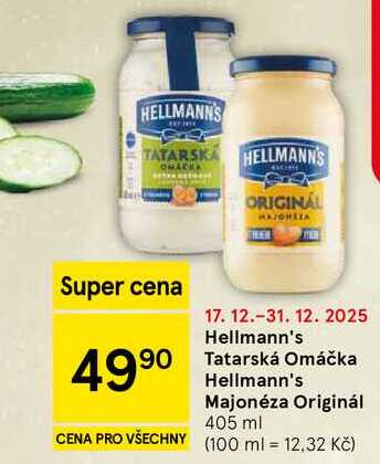 Hellmann's Tatarská Omáčka, 405 ml