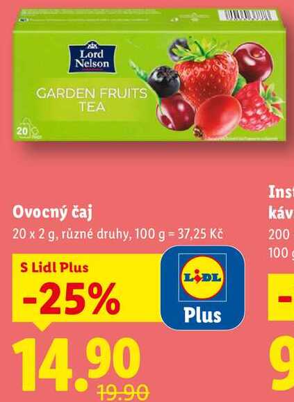 Ovocný čaj, 20x 2 g