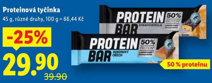 Proteinová tyčinka, 45 g v akci