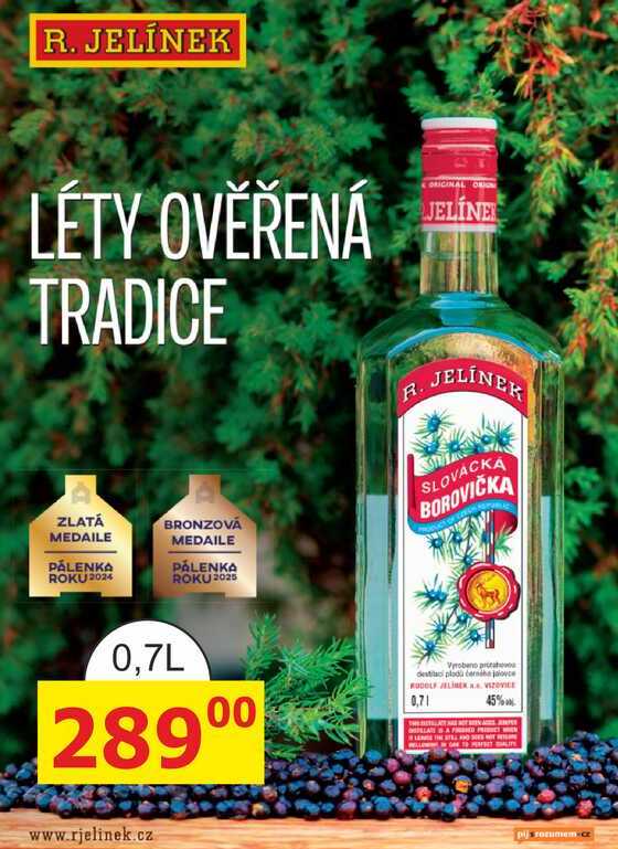 R. JELÍNEK SLOVACKÁ BOROVIČKA 0,7L 