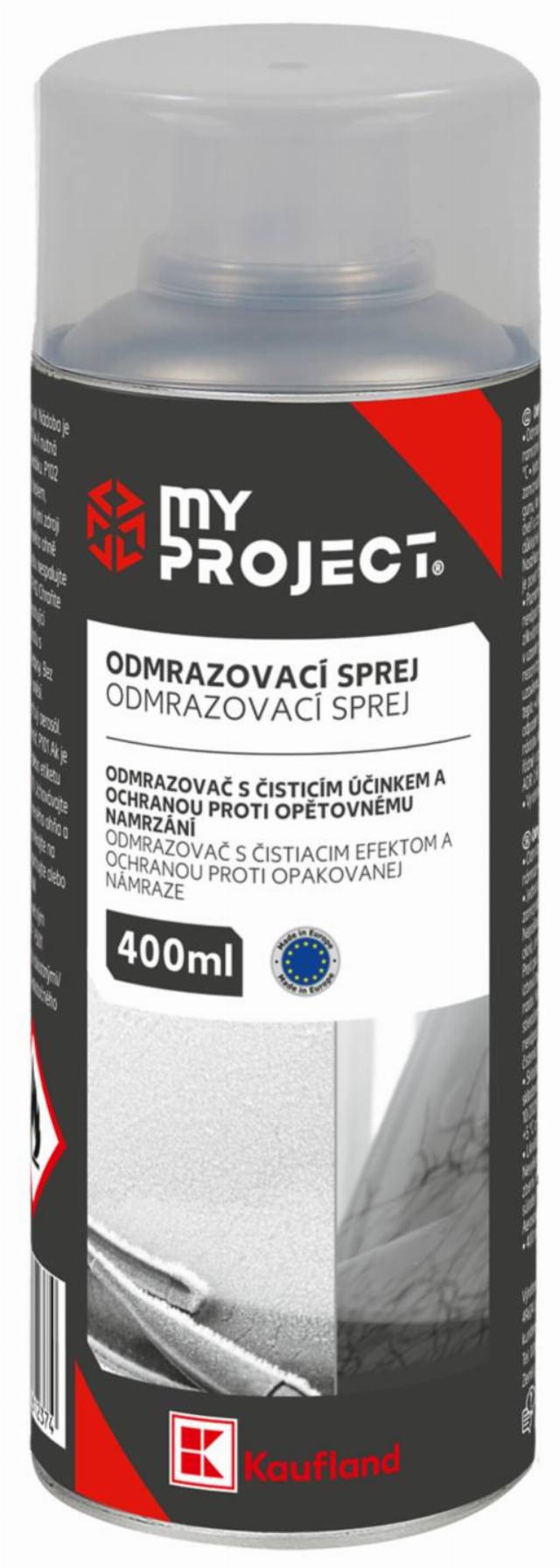 MY PROJECT Odmrazovací sprej objem: 400 ml