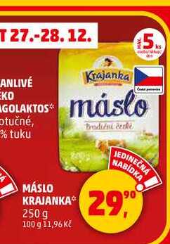MÁSLO KRAJANKA, 250 g v akci