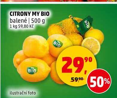 CITRONY MY BIO, 500 g