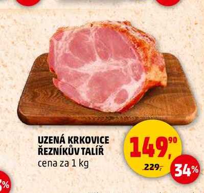 UZENÁ KRKOVICE ŘEZNÍKŮV TALÍŘ, 1 kg 