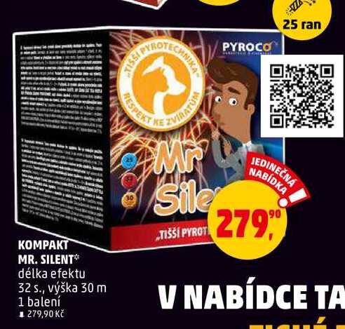 KOMPAKT MR. SILENT, 1 balení 