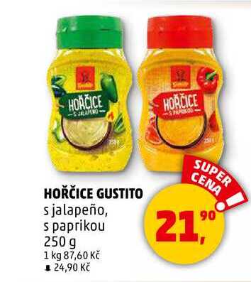 HOŘČICE GUSTITO, 250 g