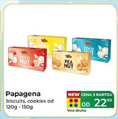 Papagena biscuits, cookies od 120g - 150g