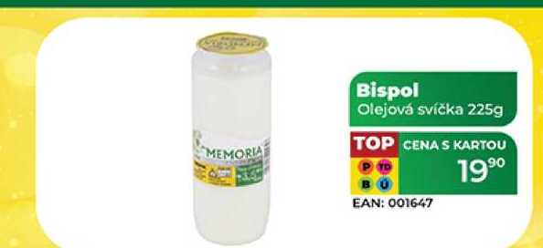 Bispol Olejová svíčka 225g