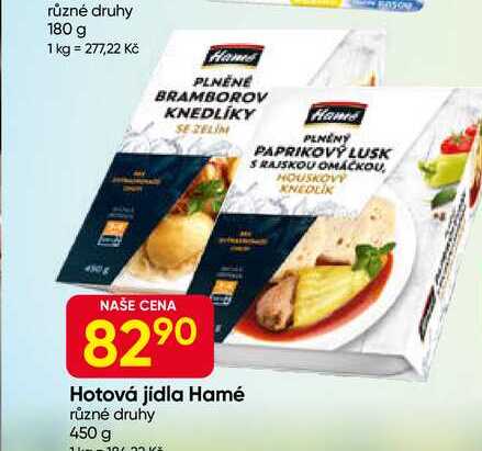 Hamé Hotová jídla různé druhy 450 g 