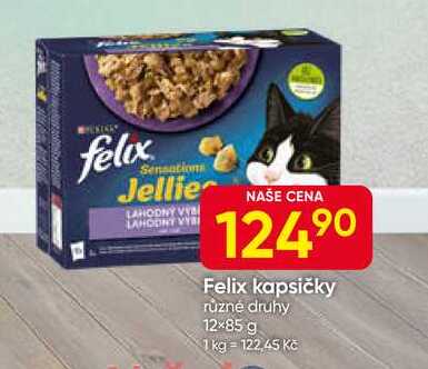 Felix kapsičky různé druhy 12×85 g