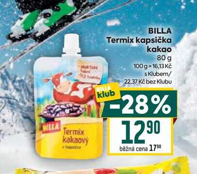 BILLA Termix kapsička kakao klub 80 g