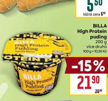BILLA High Protein puding 200 g