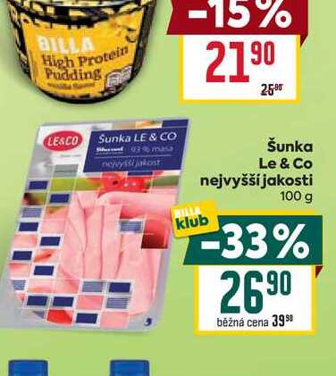 Šunka Le & Co nejvyšší jakosti 100 g