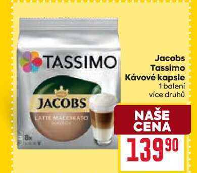 Jacobs Tassimo Kávové kapsle 1 balení