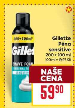 Gillette Pěna sensitive 200 ml
