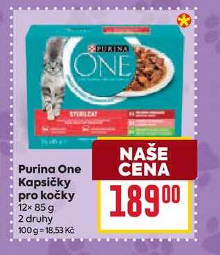 Purina One Kapsičky pro kočky 12× 85 g 