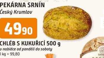 CHLEB S KUKUŘICÍ 500 g