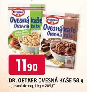 Dr. Oetker Rýžová kaše 58g, vybrané druhy