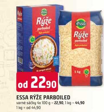 ESSA RÝŽE PARBOILED varné sáčky 4x 100 g