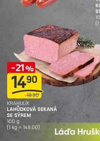 LAHŮDKOVÁ SEKANÁ SE SÝREM 100 g 