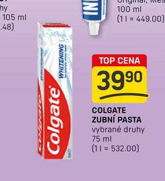 COLGATE ZUBNÍ PASTA vybrané druhy 75 ml