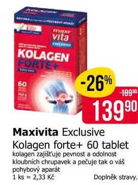 Maxivita Exclusive Kolagen forte+ 60 tablet 