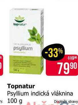 Topnatur Psyllium indická vláknina 100 g